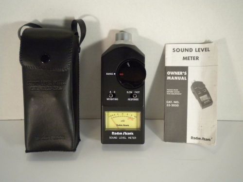 Radio Shack 33-2050 Battery Operated Pressure Sound Level Meter With Soft Case