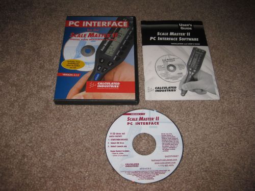 SCALE MASTER II 2 Version 5.1.2 Calculated Industries PC Interface Software Only