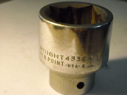 WRIGHT TOOL-U.S.A.-1 1/8&#034;- 4336 1/2&#034; Drive Special 8 Pt. Square Standard Sockets