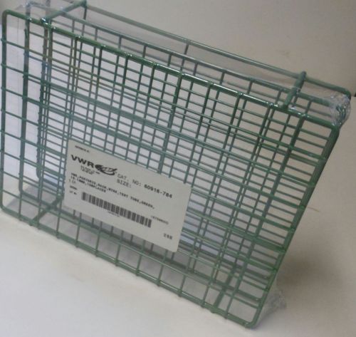 Vwr epoxy coated green test tube wire rack 108-slot 15-16mm 60916-784 nib for sale