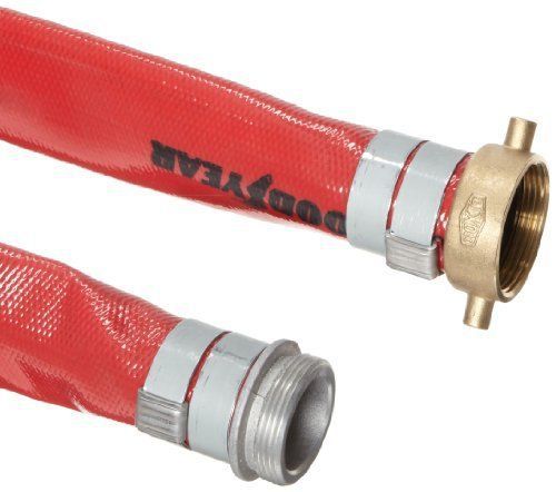 Goodyear EP Spiraflex Red PVC Suction/Discharge Hose Assembly  1-1/2&#034; Aluminum N