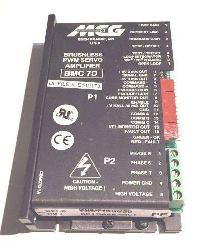 New - mcg bmc 7d brushless pwm servo amplifier, be15a8e-mc1 for sale