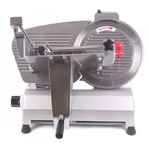 12&#034; 270W MEAT SLICER STAINLESS STEEL KITCHEN CUTTER FOOD SLICING EXCELLENT