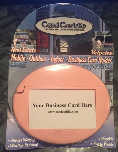 LIGHT PINK Card Caddie Outdoor Mobile Vehicle Business Card Holder