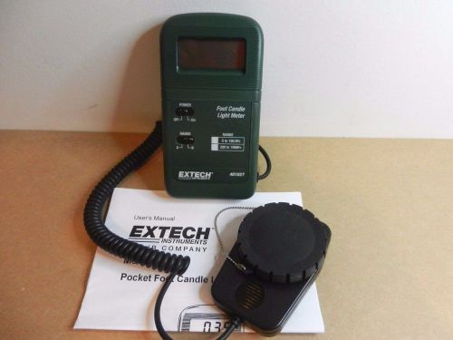 Extech 401027 Battery Operated 0 - 2000Fc Foot Candle Light Meter Excellent