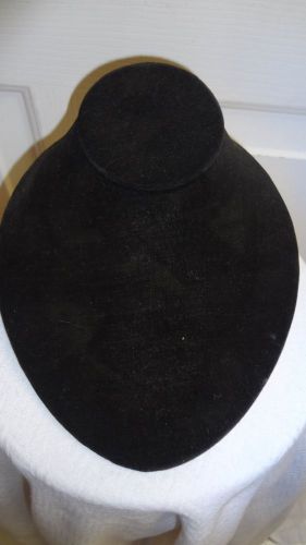 Jewelry Flat Necklace Stand Black Velvet 8&#034; Long  7&#034; Wide