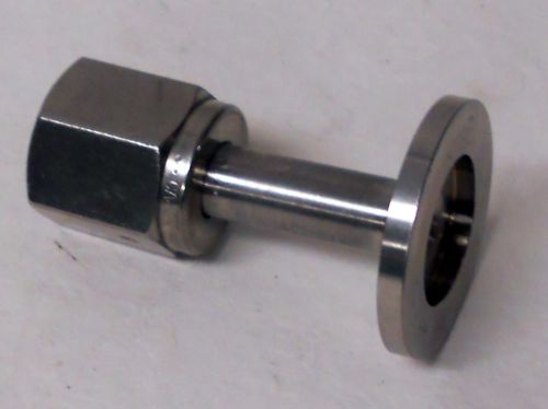 Stainless klein flange kf-16 to vcr compression 1/4&#034; female fitting adapter for sale