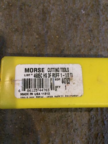 Morse cutting tools 4605c ha 3f ruff 1 1/2 end mill bit for sale