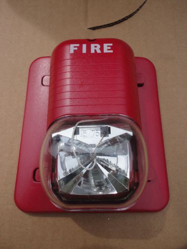 System Sensor P2415 Fire Alarm Horn/Strobe Light Combo