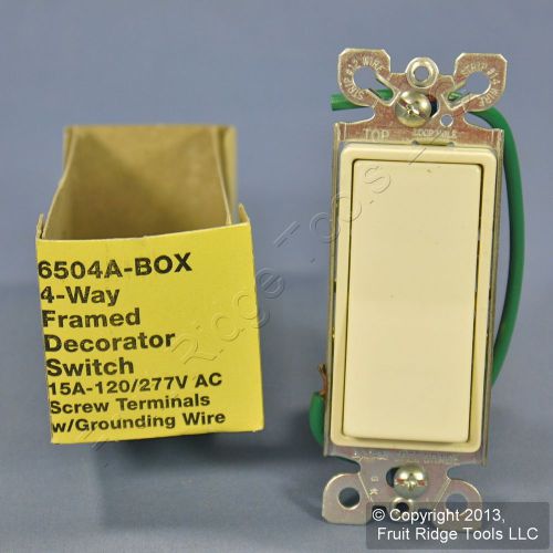 Eagle Wiring Almond Decorator Rocker Switch 4-WAY 15A 6504A