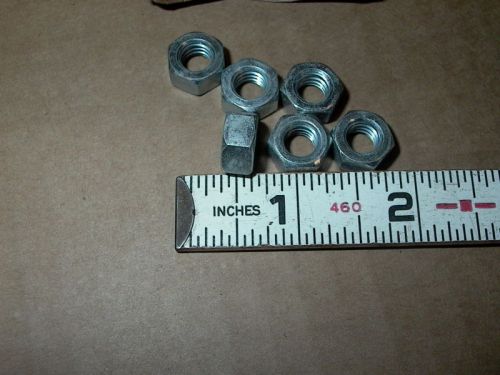 LOT OF FIFTY PLATED STEEL NUTS  5/16&#034; - 18