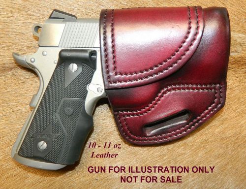 Gary C&#039;s Avenger XH OWB HOLSTER Colt 1911 Defender 3&#034; and similar clones Leather