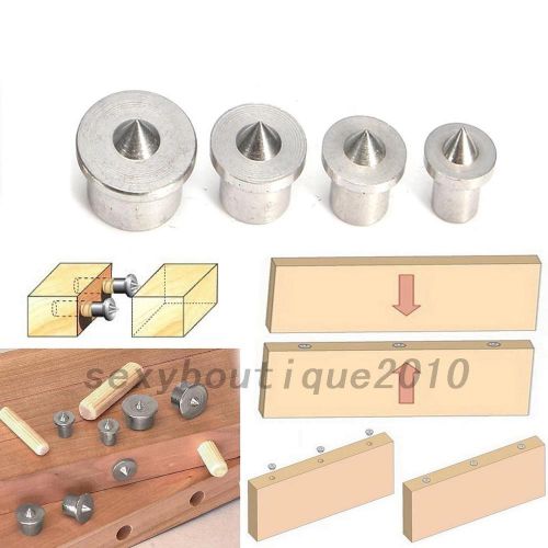4 pcs Dowel Drill Centre Points Pin Wood 6mm 8mm 10mm 12mm For  Drill Hole HOT
