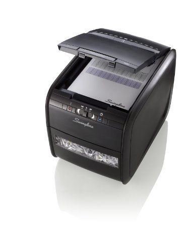 Swingline Paper Shredder, Stack-and-Shred 60X Auto Feed, Cross-Cut, 60 Sheets, 1