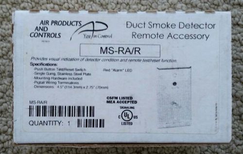 **NEW** AIR PRODUCTS &amp; CONTROLS - MS-RA/R - FREE SHIPPING