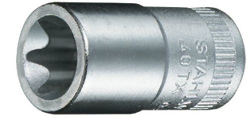 Stahlwille 40TX-E10 Steel External Torx Screwdriver Socket, 1/4&#034; Drive, 9.4mm