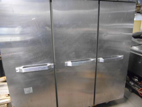 Used Hobart Stainless Steel 3 Drawer Upright Freezer