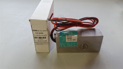 New gems stainless steel flow switch fs-10798,ss, 0-5-20.0gpm 25358 for sale
