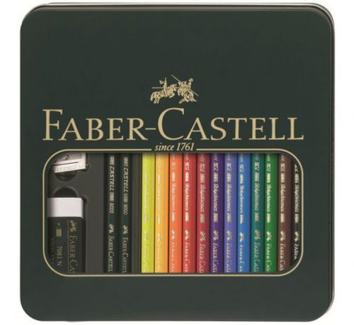 Faber Castell Polychromos Tin of 16 Count Mixed Media Set