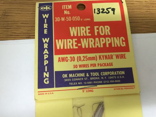 OK Machine &amp; Tool Corp. 30-W-50-050 Wire Wrapping Wire (White)