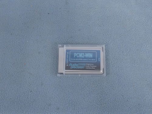 Audio Precision PCMCIA to APIB Card with Interface cable PCM2-WIN NO RESERVE