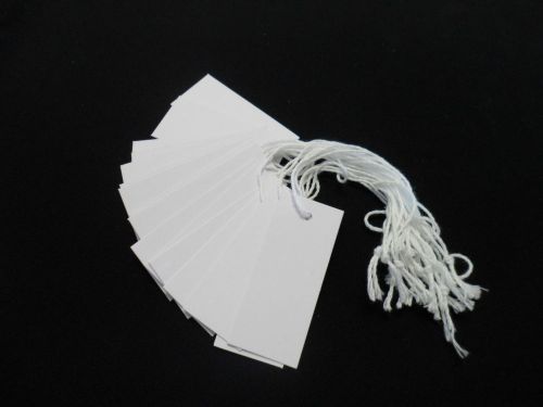 Swing Tags, Small White Recycled, Pack of 1000 , 25 mm L x 60mm W, code STSMWH