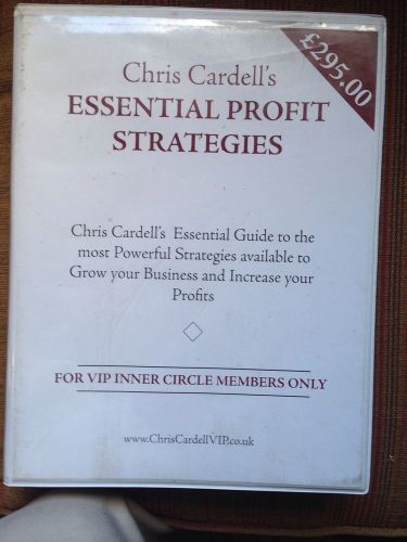 CHRIS CADELLS &#034;ESENTIAL PROFIT STRATEGIES&#034; CD SET OF SIX