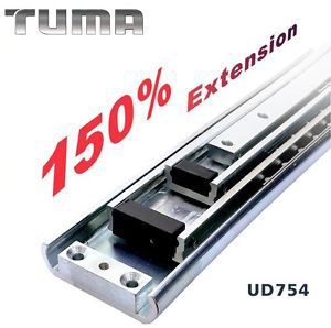 150% extension extra heavy duty slides 400mm heavy duty drawer slides-tuma (1pc) for sale