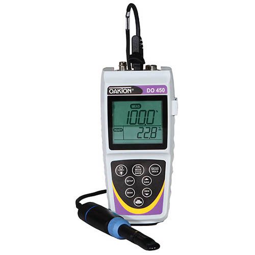 Oakton wd-35640-31 do 450 dissolved oxygen/temp. meter &amp; probe w/nist for sale
