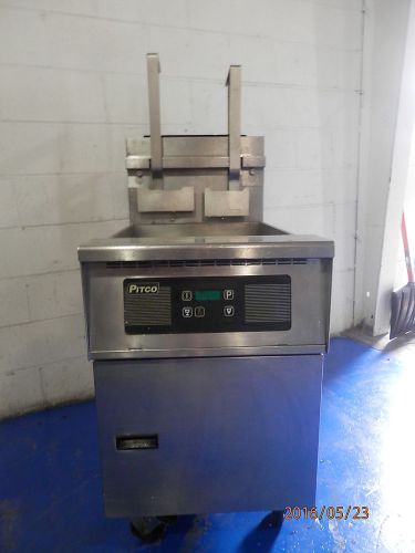 PITCO FRIALATER LARGE 65 LB GAS DEEP FRYER w/ AUTO LIFT