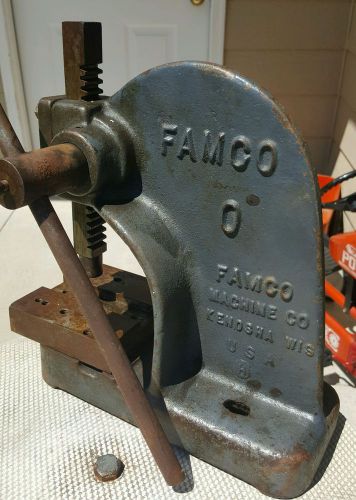 VINTAGE FAMCO 0 PRESS FAMCO MACHINE CO.