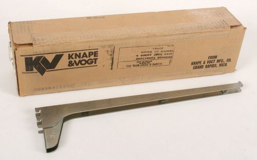 10 pc Box 185 ANO 18 Knape &amp; Vogt 18&#034; Anochrome Heavy-Duty SHELF BRACKETS in Box