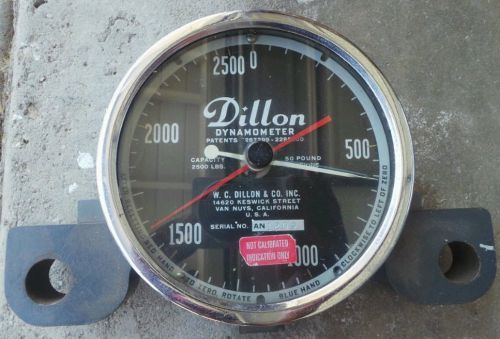 Vintage Dillon Dynamometer 2,500 lbs With 50 lbs Divisions