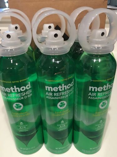 Method air refresher lot of 6/case fresh clover 6.9 oz for sale