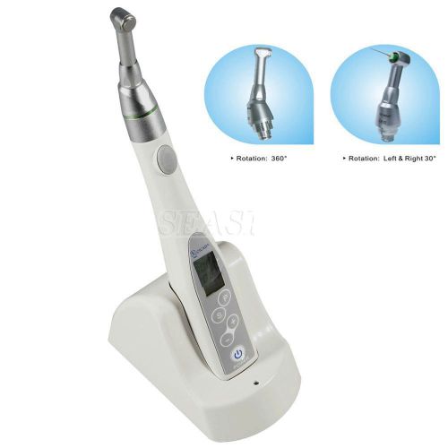 Dental cordless endo motor handpiece 16:1 reduction angle head auto-reverse for sale
