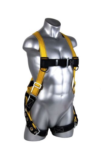Guardian fall protection 1703 velocity economy harness huv pass thru chest an... for sale