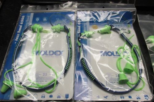 MOLDEX Jazz Band Banded Ear Plug w/Cord Protector 6506 Two Pair with Extras