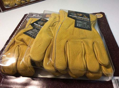 Wells Lamont PREMIIUM LEATHER Gloves For Work 3 Pair Size X Large