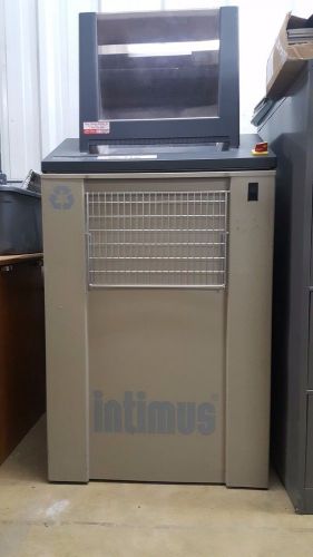 Paper Shredder Industrial Intimus 4440SE With Wheels Portable