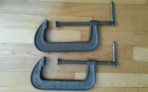 (2) Vintage Armstrong 78-541  6&#034; C-Clamp C Clamp