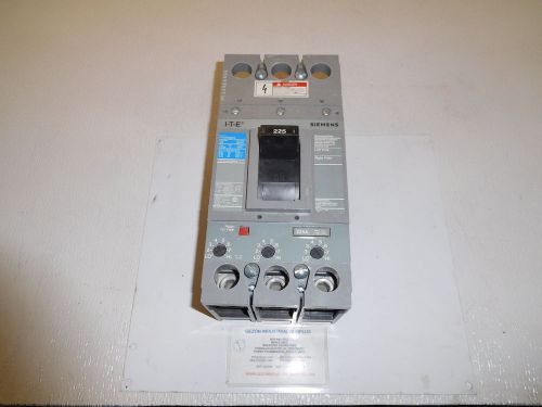 Ite siemens fxd632b225 circuit breaker 225amp 3phase 3pole 600vac for sale
