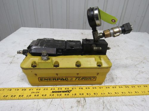 Enerpac turbo high pressure  air driven hydraulic pump hand or foot operated for sale