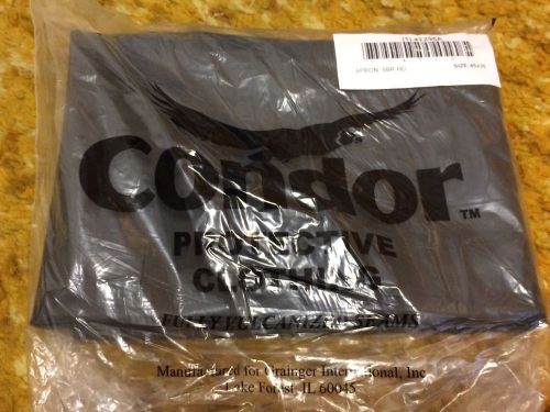 Condor bib apron black 100% poly outside 100% nitrile inside NEW!!!!