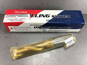 New mitsubishi .750&#034; (3/4&#034;) carbide tip drill w/ thru coolant, 1&#034; shank, brs0048 for sale