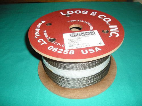 LOOS Wire Rope 3/32&#034; , 250 feet  **NEW**  pn. SF09477MD
