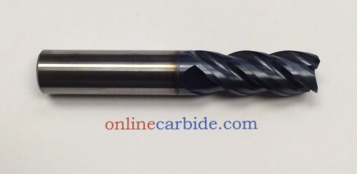 1/2&#034; 4 flute variable helix carbide end mill - .030 radius - tialn coated for sale
