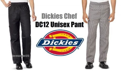 Dickies Chef Wear DC12 Unisex Men Women Chef Pant Choose Size &amp; Color Ships Free