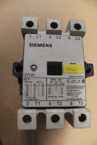 Siemens 3TF47 Motor starter contactor 3TF4722-0AC2