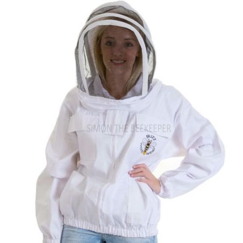 Buzz Beekeepers Jacket with fencing veil and front zip MEDIUM