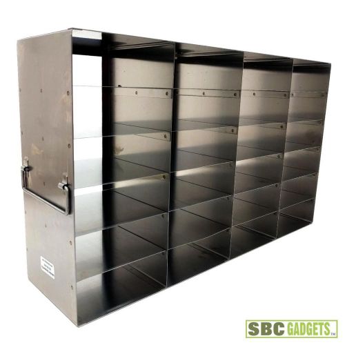 Laboratory Equipment Co. Upright Freezer Rack - 4 Boxes Deep x 6 Boxes High